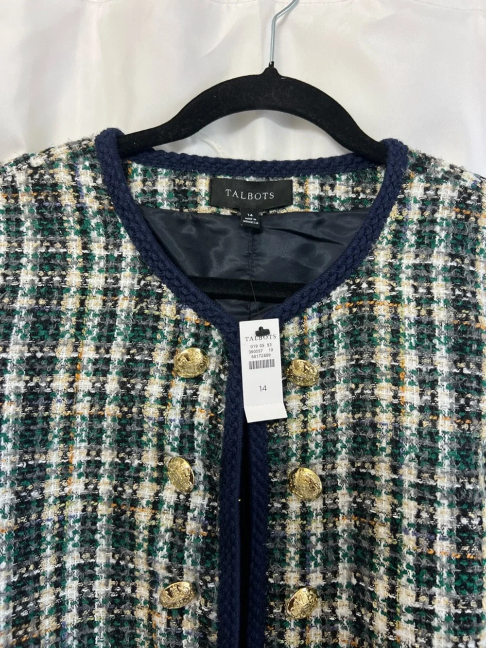 Talbots nwt contrast